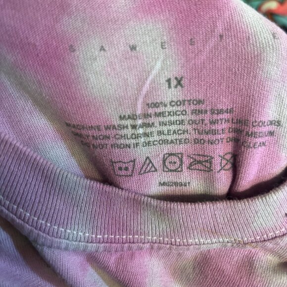 Saweetie Icy Wifey High Maintenance Oversized Rap Tie Dye 1X - Picture 4 of 4